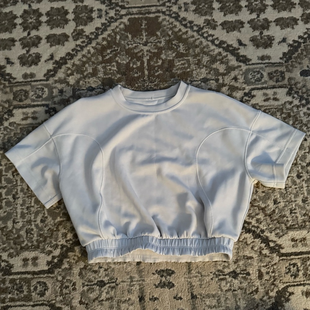 White Lululemon Crop Top